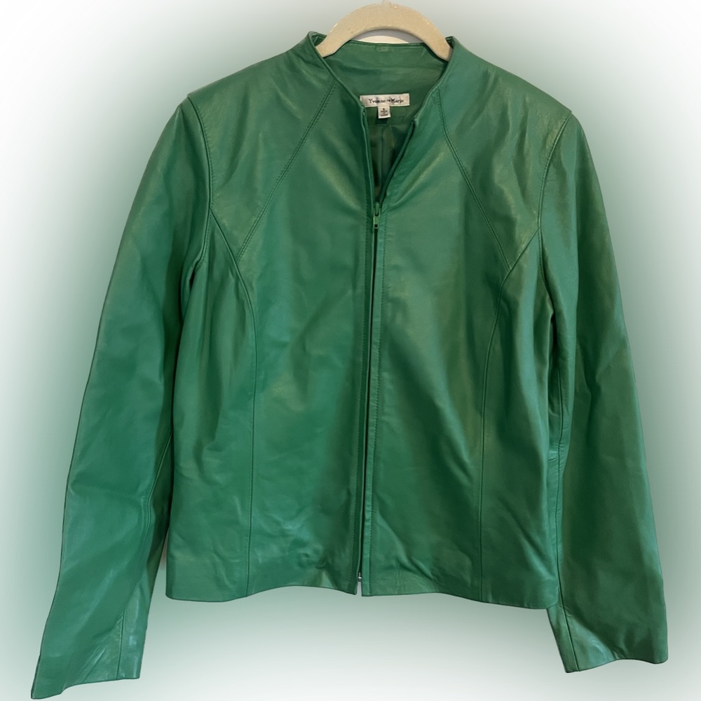 yvonne le marie lamb leather jacket